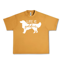 Peanut Butter golden retriever - life is golden white Urban Heavy Tee - artisFamous