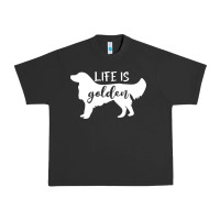 Pigment Black golden retriever - life is golden white Urban Heavy Tee - artisFamous