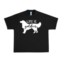 Black golden retriever - life is golden white Urban Heavy Tee - artisFamous