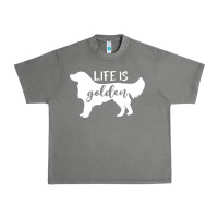 Tornado golden retriever - life is golden white Urban Heavy Tee - artisFamous