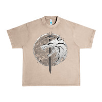 French Oak Witcher Wolf Urban Heavy Tee - artisFamous