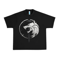 Black Witcher Wolf Urban Heavy Tee - artisFamous