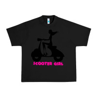Black scooter girl Urban Heavy Tee - artisFamous