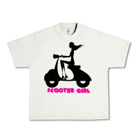 Pistachio scooter girl Urban Heavy Tee - artisFamous