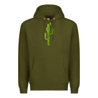 Army Green cactus Premium Hoodie - BarkalooDesign