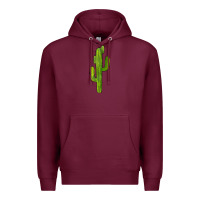 Burgundy cactus Premium Hoodie - BarkalooDesign