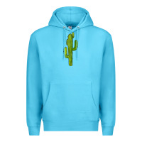 Ocean Blue cactus Premium Hoodie - BarkalooDesign