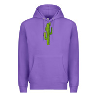 Purple cactus Premium Hoodie - BarkalooDesign