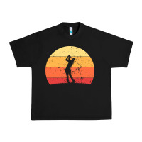 Black Vintage Retro Golf | Golfers Urban Heavy Tee - artisFamous