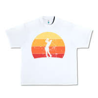 White Vintage Retro Golf | Golfers Urban Heavy Tee - artisFamous