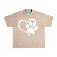French Oak dog dad mom puppy shirt love dogs paw print heart women men  shirt Urban Heavy Tee - artisFamous