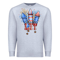 Heather Grey Let's Get Lit Premium Sweatshirt - RanaPortraitStore