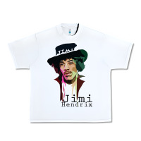 White jimi hendrix Urban Heavy Tee - artisFamous