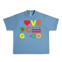Pebble Blue love dc gogo Urban Heavy Tee - artisFamous