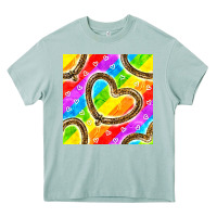 Arona Pride lgbtq leopard heart balloons pattern Heavy Core Tee - BundleAndBundleShop