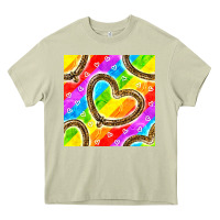Mossy Pride lgbtq leopard heart balloons pattern Heavy Core Tee - BundleAndBundleShop