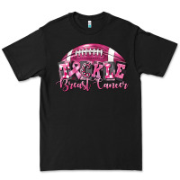 Black Tickle Breast Cancer Football Premium Tee - FaDigitalArtStudio