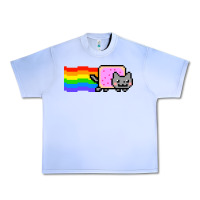 Grape Ice Nyan Cat Urban Heavy Tee - artisFamous