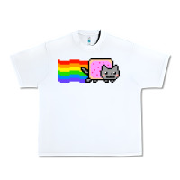 White Nyan Cat Urban Heavy Tee - artisFamous