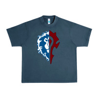 Midnight Navy WORLD OF WARCRAFT MISTS OF PANDARIA HORDE Urban Heavy Tee - artisFamous