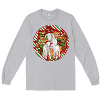 Moon Dust christmas goat family ornament Long Sleeve Tee - Artiststas