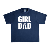 Navy Girl Dad Urban Heavy Tee - artisFamous
