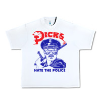 White Dicks Hate The Police Urban Heavy Tee - artisFamous