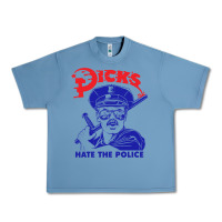 Pebble Blue Dicks Hate The Police Urban Heavy Tee - artisFamous