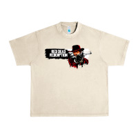 Sandshell Red Dead Redemption 2 Red Moon Cowboy Urban Heavy Tee - artisFamous
