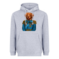 Heather Grey Golden Retriever Dog Portrait,Custom Pet Portraits,Renaissance Dog Heavyweight Hoodie - RanaPortraitStore