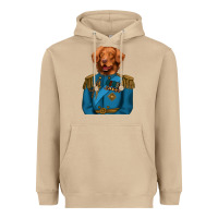 Mushroom Golden Retriever Dog Portrait,Custom Pet Portraits,Renaissance Dog Heavyweight Hoodie - RanaPortraitStore