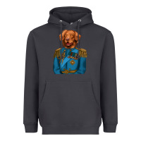 Smoke Golden Retriever Dog Portrait,Custom Pet Portraits,Renaissance Dog Heavyweight Hoodie - RanaPortraitStore