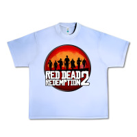Grape Ice Red Dead Redemption 2 Red Moon Cowboy Urban Heavy Tee - artisFamous