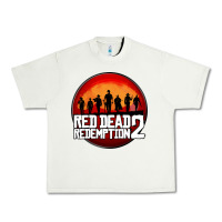 Pistachio Red Dead Redemption 2 Red Moon Cowboy Urban Heavy Tee - artisFamous