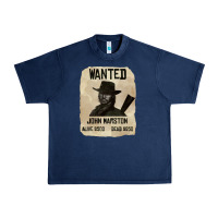 Navy Red Dead Redemption 2 Red Moon Cowboy wanted john marston Urban Heavy Tee - artisFamous