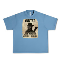 Pebble Blue Red Dead Redemption 2 Red Moon Cowboy wanted john marston Urban Heavy Tee - artisFamous