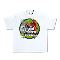White Grand Theft Auto Urban Heavy Tee - artisFamous