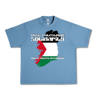 Pebble Blue irish palestinian solidarity Urban Heavy Tee - artisFamous