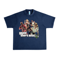 Navy Grand Theft Auto Urban Heavy Tee - artisFamous