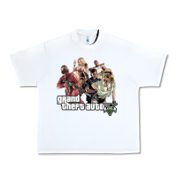 White Grand Theft Auto Urban Heavy Tee - artisFamous