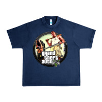 Navy Grand Theft Auto Urban Heavy Tee - artisFamous