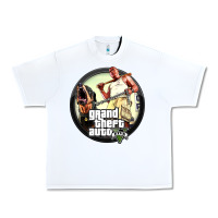 White Grand Theft Auto Urban Heavy Tee - artisFamous