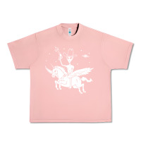 Salmon alien riding unicorn  cool ufo cowboy Urban Heavy Tee - artisFamous
