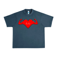 Midnight Navy Healthy Heart Urban Heavy Tee - artisFamous