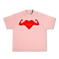 Salmon Healthy Heart Urban Heavy Tee - artisFamous