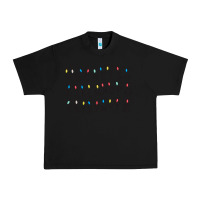 Black Stranger Lights Alphabet Urban Heavy Tee - artisFamous
