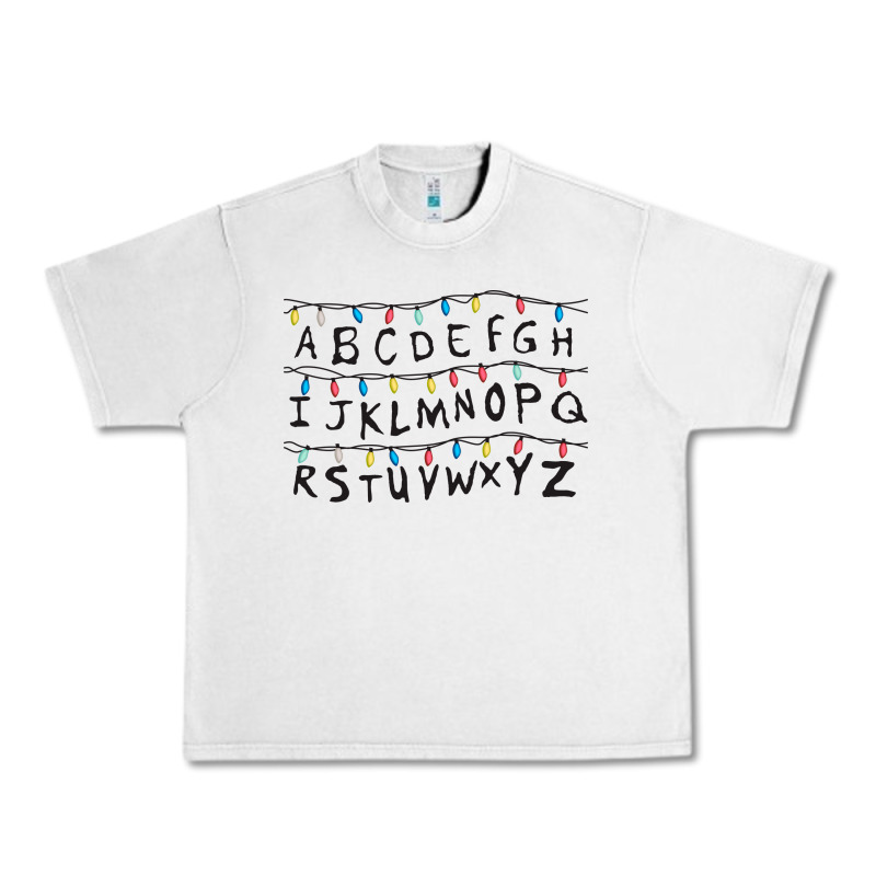 Stranger Lights Alphabet Urban Heavy Tee by artisFamous | Teevron