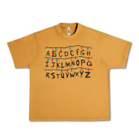 Peanut Butter Stranger Lights Alphabet Urban Heavy Tee - artisFamous