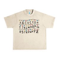Sandshell Stranger Lights Alphabet Urban Heavy Tee - artisFamous