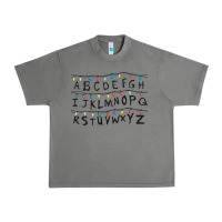 Tornado Stranger Lights Alphabet Urban Heavy Tee - artisFamous